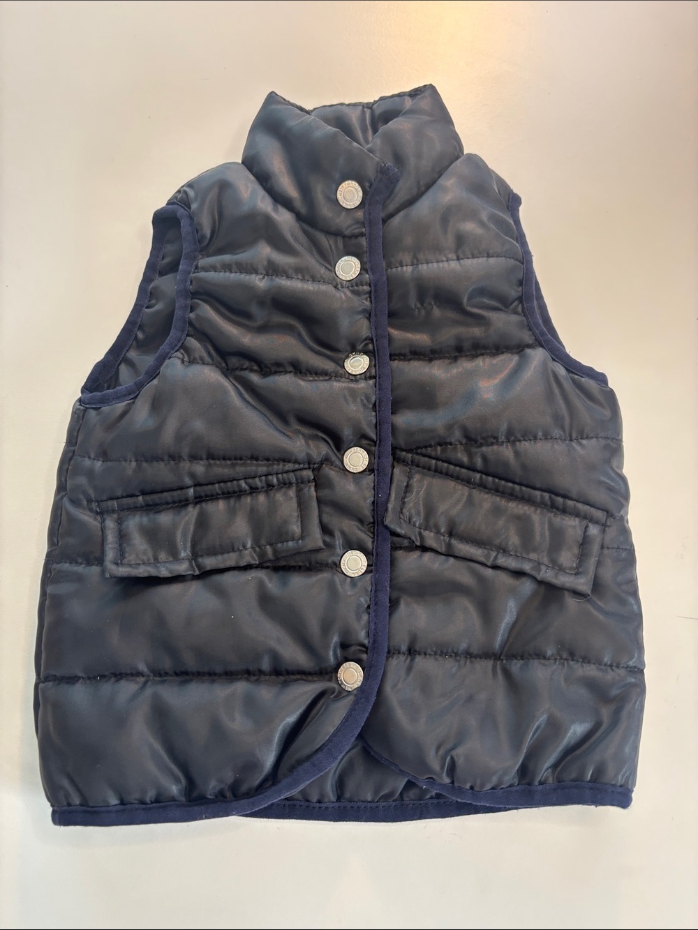 DKNY Navy Quilted Puffer Vest -623sku